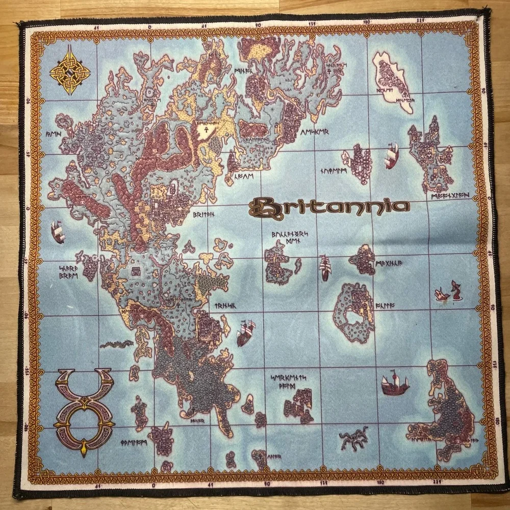 1997 Cloth Ultima Online Map